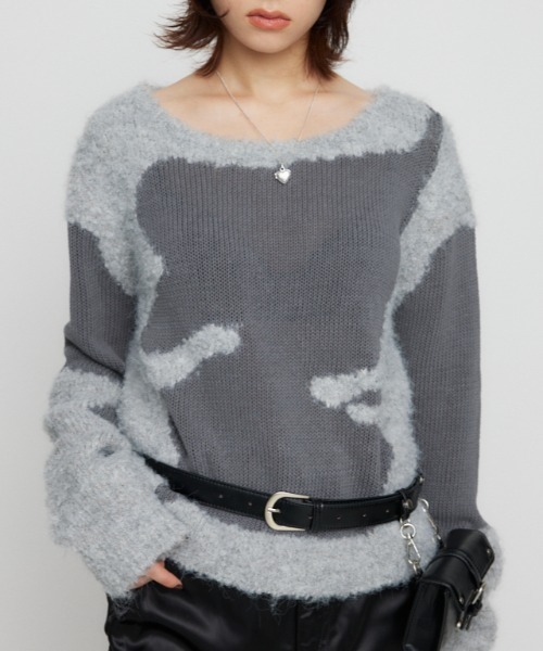 【セール】BUMPY LOOSE ニットトップス（ニット/セーター）｜LAGUA GEM（ラグアジェム）