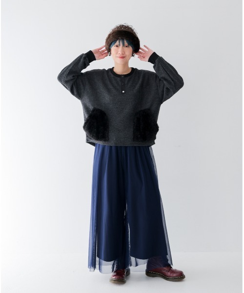 【セール】チュールワイドパンツ（その他パンツ）｜unica（ユニカ）