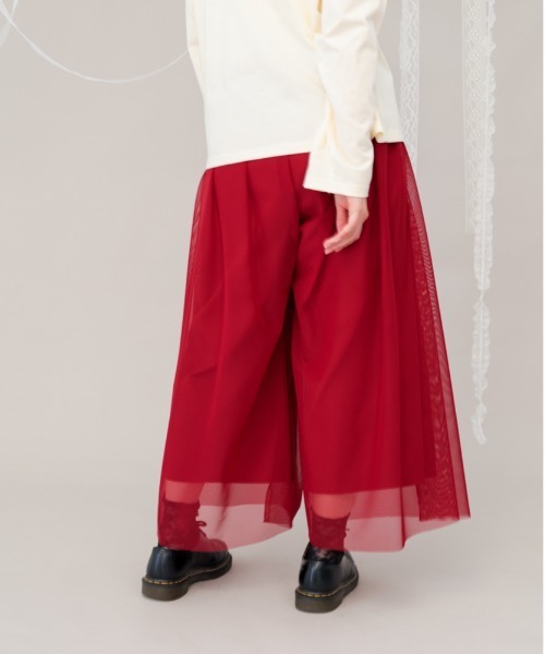 【セール】チュールワイドパンツ（その他パンツ）｜unica（ユニカ）