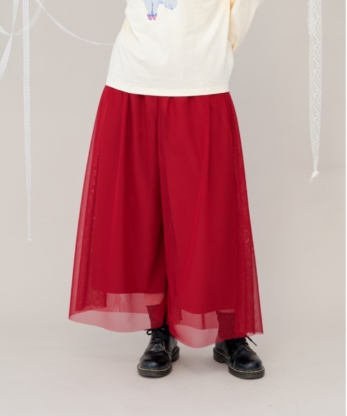 【セール】チュールワイドパンツ（その他パンツ）｜unica（ユニカ）