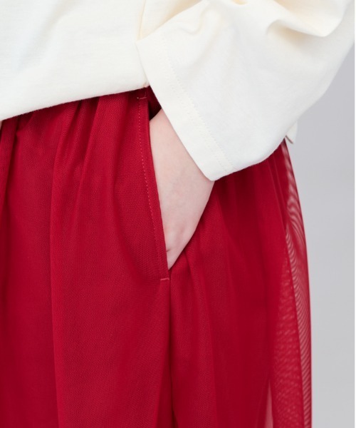 【セール】チュールワイドパンツ（その他パンツ）｜unica（ユニカ）