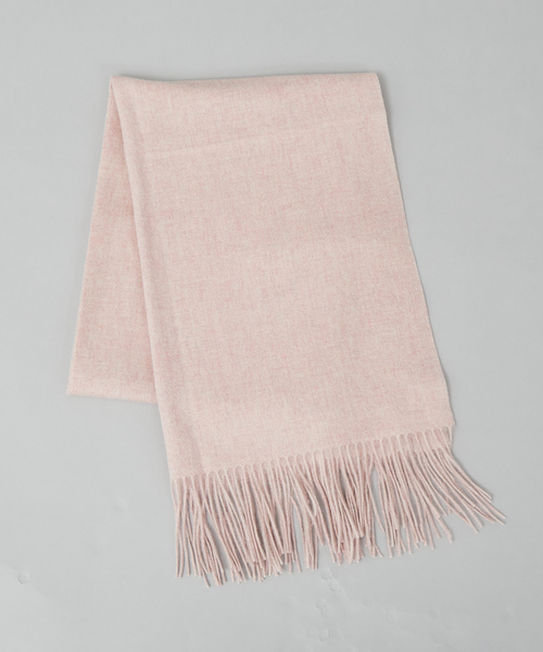 qualite（カリテ）の「メランジウールカラーストール（マフラー・レディース・セージグリーン/ピンクベージュ・フリー）」の6枚目の写真