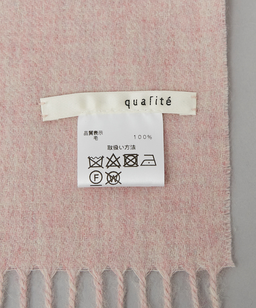qualite（カリテ）の「メランジウールカラーストール（マフラー・レディース・セージグリーン/ピンクベージュ・フリー）」の8枚目の写真