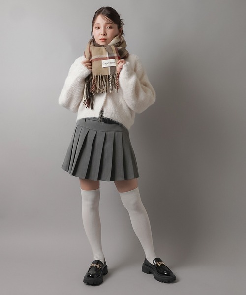 SPINNS（スピンズ）の「トーンチェック大判ストール（ストール/ショール・レディース・ブラウン/ピンク/グリーン/ブルー・ONESIZE）」の9枚目の写真