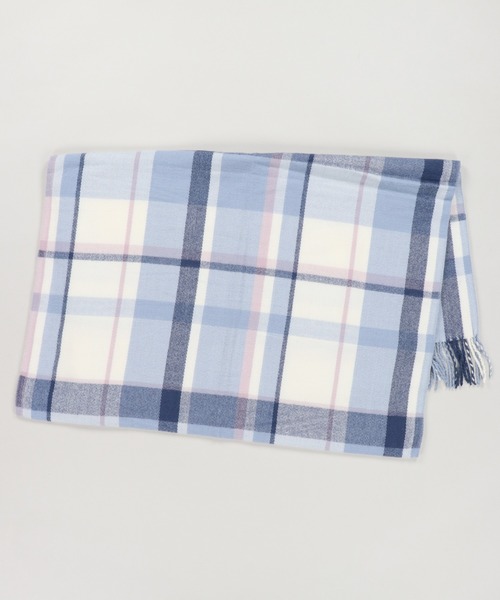 SPINNS（スピンズ）の「トーンチェック大判ストール（ストール/ショール・レディース・ブラウン/ピンク/グリーン/ブルー・ONESIZE）」の18枚目の写真