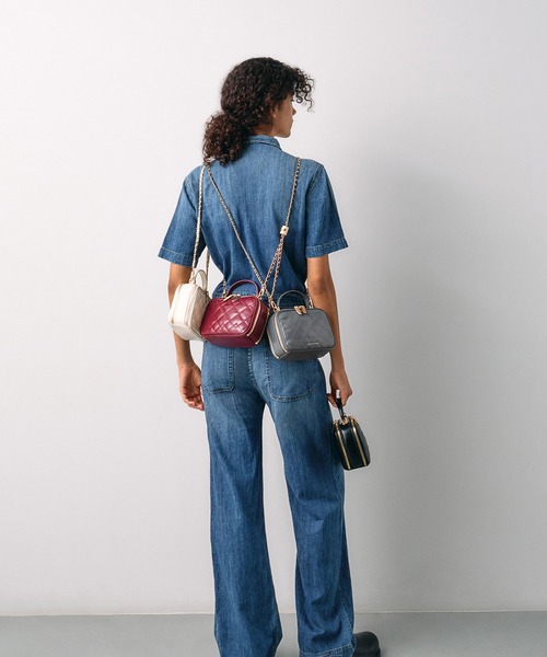 Duo ドゥオ キルトバニティトップハンドルバッグ（ショルダーバッグ