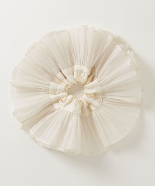 RUBY AND YOU（ルビーアンドユー）の「［select］ビッグシュシュ（シュシュ・レディース・ブラック/アイボリー・FREE）」の13枚目の写真