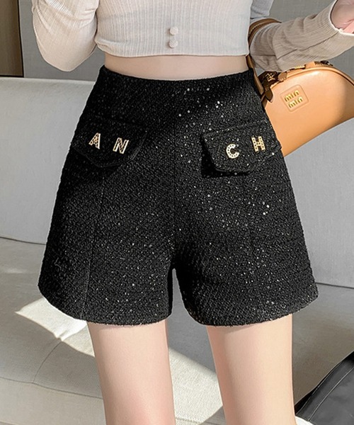 【セール】ラメツイードボタン付きショートパンツ（その他パンツ）｜GLAMOROUS JANE（グラマラスジェーン）