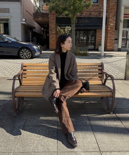 セール】ガンクラブチェックオーバーサイズダブルジャケット