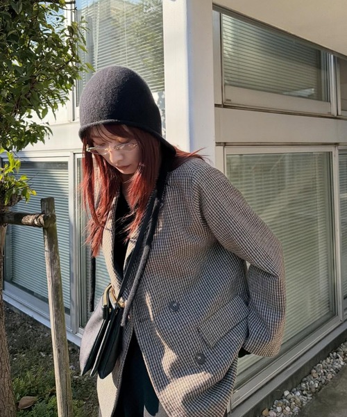 セール】ガンクラブチェックオーバーサイズダブルジャケット