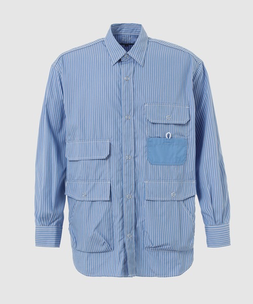 COMME des GARCONS HOMME（コム デ ギャルソン・オム）の「コットンストライプ パッチポケットシャツ（シャツ/ブラウス・メンズ・ブルー系その他・L/M/S/XS）」の14枚目の写真