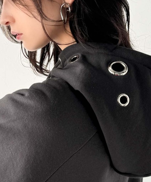 セール】トレンドライクなゆるシルエット。リングハトメ裏起毛
