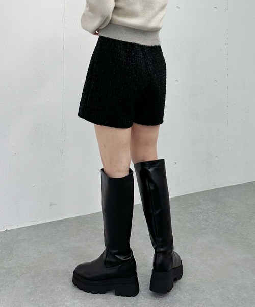 archives（アルシーヴ）の「ラメフリンジツイードショートパンツ（その他パンツ・レディース・オフホワイト/ホワイト×ブラック/ブラック・MEDIUM）」の11枚目の写真