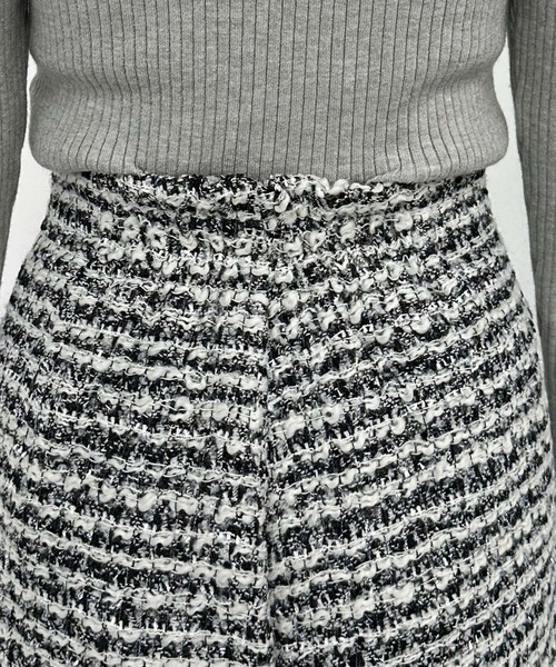 archives（アルシーヴ）の「ラメフリンジツイードショートパンツ（その他パンツ・レディース・オフホワイト/ホワイト×ブラック/ブラック・MEDIUM）」の20枚目の写真