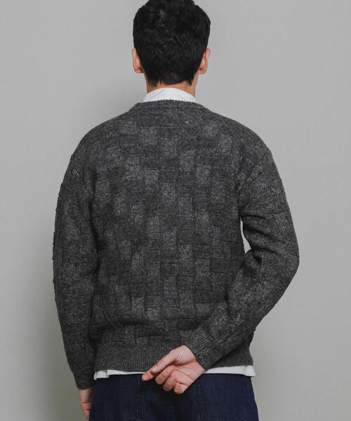 URBAN RESEARCH Sonny Label（アーバンリサーチサニーレーベル）の「ブロック柄クルーネックニットプルオーバー（ニット/セーター・メンズ・グリーン/ライトグレー/ブラウン/チャコールグレー・MEDIUM/LARGE/X-LARGE）」の7枚目の写真