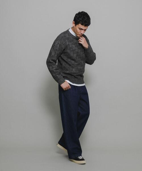 URBAN RESEARCH Sonny Label（アーバンリサーチサニーレーベル）の「ブロック柄クルーネックニットプルオーバー（ニット/セーター・メンズ・グリーン/ライトグレー/ブラウン/チャコールグレー・MEDIUM/LARGE/X-LARGE）」の10枚目の写真