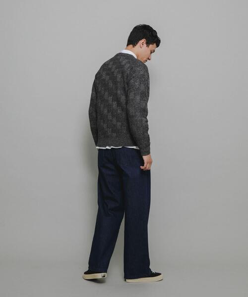 URBAN RESEARCH Sonny Label（アーバンリサーチサニーレーベル）の「ブロック柄クルーネックニットプルオーバー（ニット/セーター・メンズ・グリーン/ライトグレー/ブラウン/チャコールグレー・MEDIUM/LARGE/X-LARGE）」の12枚目の写真