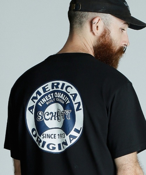 Schott/ショット/T-SHIRT OVALSIGN/Tシャツ オーバルサイン（T