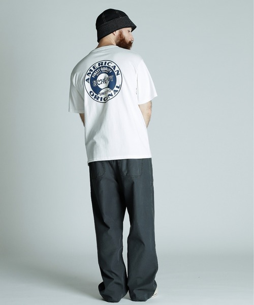 Schott（ショット）の「Schott/ショット/T-SHIRT OVALSIGN/Tシャツ オーバルサイン（Tシャツ/カットソー・メンズ・グレー/ホワイト/ブラック・2XL/XL/L/M）」の18枚目の写真