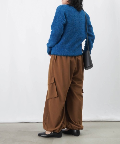 【セール】LC/LLL ブークレ―クルーネックカーディガンニット/クルーネックニットカーディガン（カーディガン/ボレロ）｜LUCA/LADY LUCK LUCA（ルカ/レディラックルカ）