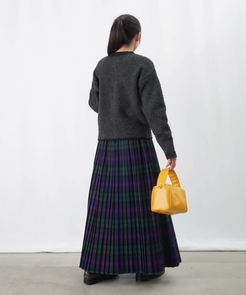 【セール】LC/LLL ブークレ―クルーネックカーディガンニット/クルーネックニットカーディガン（カーディガン/ボレロ）｜LUCA/LADY LUCK LUCA（ルカ/レディラックルカ）