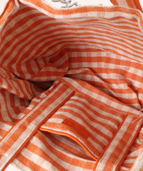 Desigual（デシグアル）の「ギンガムチェック トートバッグ（ハンドバッグ・レディース・オレンジ・FREE）」の4枚目の写真