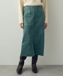 ハイウエストフェイクスエードスカート