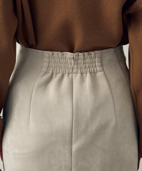 YECCA VECCA（イェッカヴェッカ）の「ハイウエストフェイクスエードスカート（スカート・レディース・グリーン/ライトベージュ/ラベンダー/チャコールグレー・M/S）」の16枚目の写真