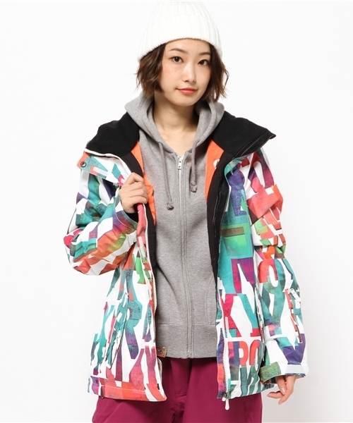 ROXY(ロキシー)の「JETTY JK JPN/ロキシー スキー スノーボード スノボ ジャケット アウター 総柄(その他アウター・レディース・その他4/その他1/その他2/その他3/その他5/その他6/ブラック・MEDIUM/LARGE/SMALL)」の3枚目の写真