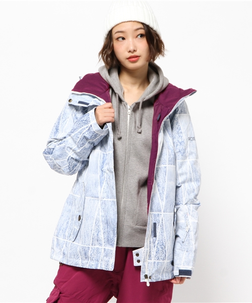 ROXY(ロキシー)の「JETTY JK JPN/ロキシー スキー スノーボード スノボ ジャケット アウター 総柄(その他アウター・レディース・その他4/その他1/その他2/その他3/その他5/その他6/ブラック・MEDIUM/LARGE/SMALL)」の4枚目の写真