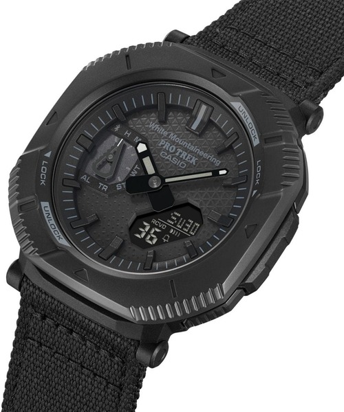 PRO TREK（プロトレック）の「PRO TREK/プロトレック 腕時計 "White Mountaineering コラボレーションモデル" PRJ-B001WM-1JR（アナログ腕時計・メンズ・ブラック・FREE）」の7枚目の写真
