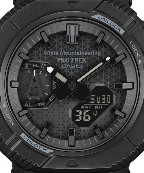 PRO TREK（プロトレック）の「PRO TREK/プロトレック 腕時計 "White Mountaineering コラボレーションモデル" PRJ-B001WM-1JR（アナログ腕時計・メンズ・ブラック・FREE）」の6枚目の写真