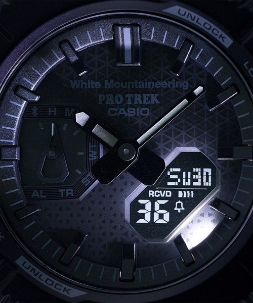 PRO TREK（プロトレック）の「PRO TREK/プロトレック 腕時計 "White Mountaineering コラボレーションモデル" PRJ-B001WM-1JR（アナログ腕時計・メンズ・ブラック・FREE）」の5枚目の写真