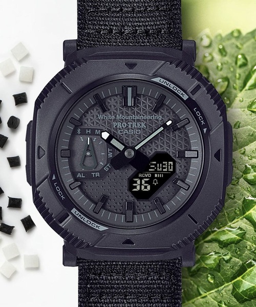 PRO TREK（プロトレック）の「PRO TREK/プロトレック 腕時計 "White Mountaineering コラボレーションモデル" PRJ-B001WM-1JR（アナログ腕時計・メンズ・ブラック・FREE）」の10枚目の写真