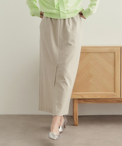 OPAQUE.CLIP（オペークドットクリップ）の「ストレッチイージーナロースカート【洗濯機洗い可】（スカート・レディース・ブラック/グレー/ベージュ・36/38/40/42）」の8枚目の写真