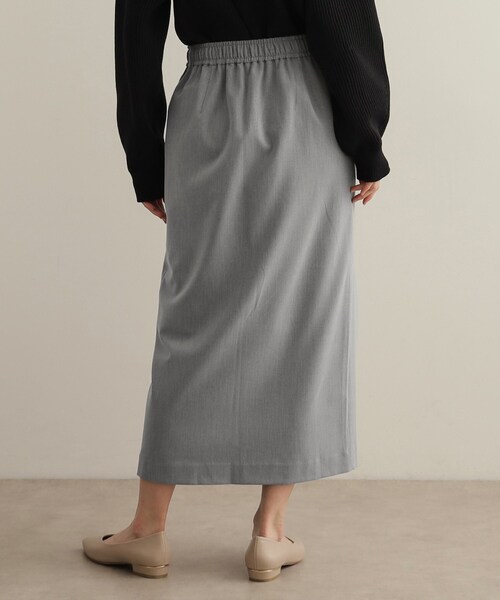 OPAQUE.CLIP（オペークドットクリップ）の「ストレッチイージーナロースカート【洗濯機洗い可】（スカート・レディース・ブラック/グレー/ベージュ・36/38/40/42）」の18枚目の写真