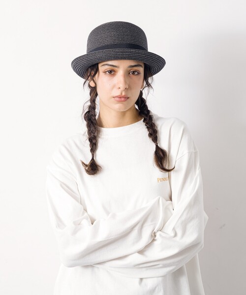 Ruben（ルーベン）の「【RUBEN/ルーベン】BLADE BOWLER HAT/ブレードボーラーハット/折りたたみ可能（ハット・メンズ・ブラック/ベージュ・フリー）」の3枚目の写真