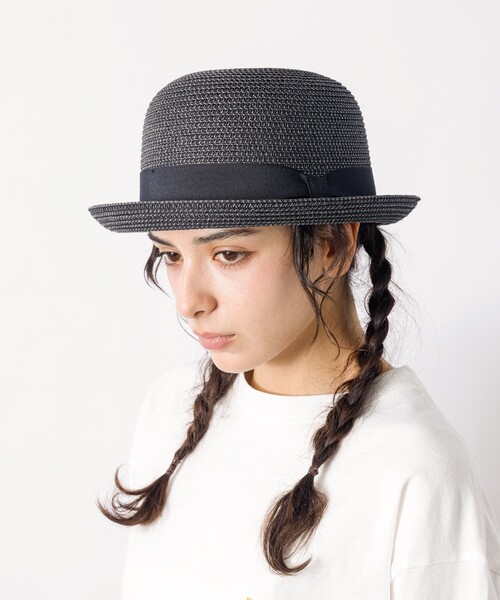 Ruben（ルーベン）の「【RUBEN/ルーベン】BLADE BOWLER HAT/ブレードボーラーハット/折りたたみ可能（ハット・メンズ・ブラック/ベージュ・フリー）」の5枚目の写真
