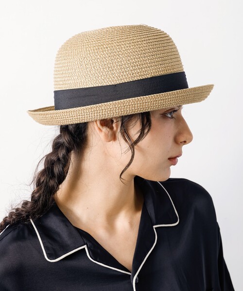 Ruben（ルーベン）の「【RUBEN/ルーベン】BLADE BOWLER HAT/ブレードボーラーハット/折りたたみ可能（ハット・メンズ・ブラック/ベージュ・フリー）」の10枚目の写真