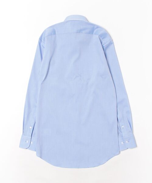 TAKA-Q（タカキュー）の「【綿100% ノーアイロン】タカキュー ワイドカラー ビジネスドレス 長袖シャツ（ビジネスシャツ・メンズ・ブルー・首回り37cm-裄丈80cm/首回り39cm-裄丈80cm/首回り41cm-裄丈82cm/首回り43cm-裄丈82cm/首回り43cm-裄丈86cm/首回り45cm-裄丈86cm/首回り41cm-裄丈86cm/首回り39cm-裄丈84cm）」の3枚目の写真