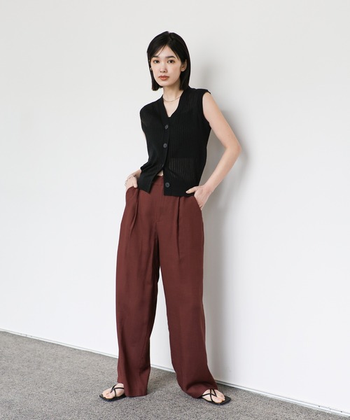 ビンテージ リネンパンツ リネンスラックス riri ワイドパンツ ストリート ビンテージ リネンパンツ リネンスラックス riri ワイドパンツ