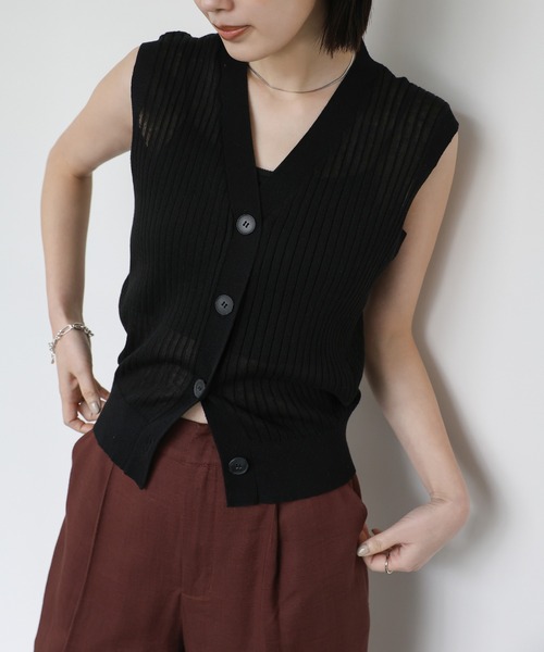 select MOCA Et(セレクトモカエト)の「【Et】Linen Mix Tuck Wide Pants【セットアップ可】(スラックス・レディース・ブラウン/ベージュ/チャコール・LARGE/MEDIUM)」の11枚目の写真