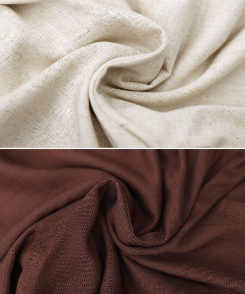 select MOCA Et(セレクトモカエト)の「【Et】Linen Mix Tuck Wide Pants【セットアップ可】(スラックス・レディース・ブラウン/ベージュ/チャコール・LARGE/MEDIUM)」の17枚目の写真