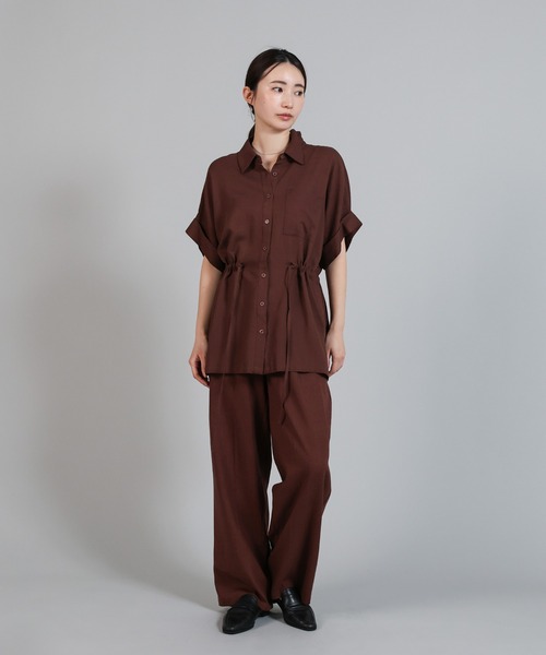 セール】【Et】Linen Mix Tuck Wide Pants（スラックス）｜select MOCA