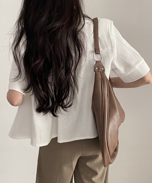 襟付きジップアップ半袖シャツ（シャツ/ブラウス）｜Gs（ジーエス）