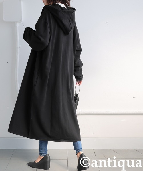 antiqua（アンティカ）の「綿100% ライトアウター 花粉 パーカー（その他トップス・レディース・ブラック・ONESIZE）」の3枚目の写真