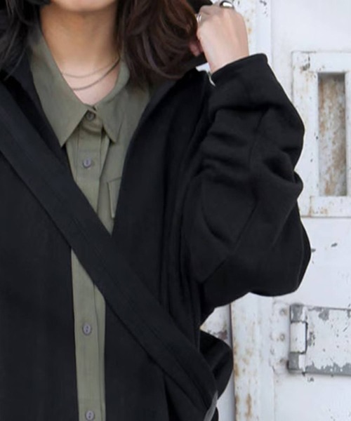 antiqua（アンティカ）の「綿100% ライトアウター 花粉 パーカー（その他トップス・レディース・ブラック・ONESIZE）」の12枚目の写真