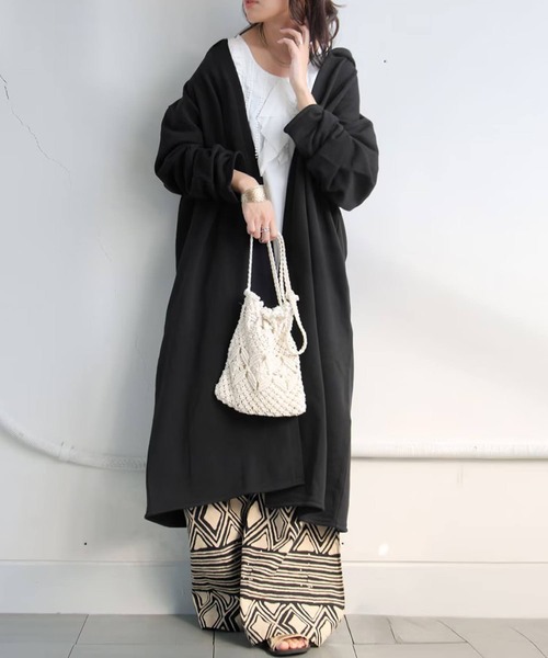 antiqua（アンティカ）の「綿100% ライトアウター 花粉 パーカー（その他トップス・レディース・ブラック・ONESIZE）」の14枚目の写真