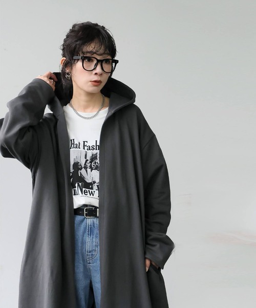 antiqua（アンティカ）の「綿100% ライトアウター 花粉 パーカー（その他トップス・レディース・ブラック・ONESIZE）」の19枚目の写真