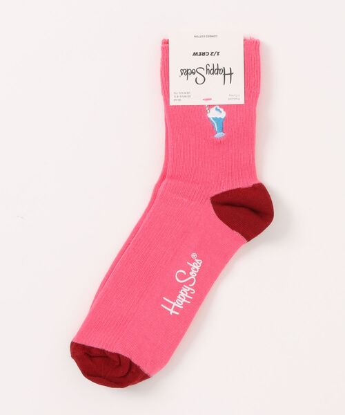 Happy Socks（ハッピーソックス）の「【66】【HAPPY SOCKS】デザインソックス（ソックス/靴下・レディース・イエロー/ピンク/ブラック/イエロー系その他・SMALL）」の4枚目の写真